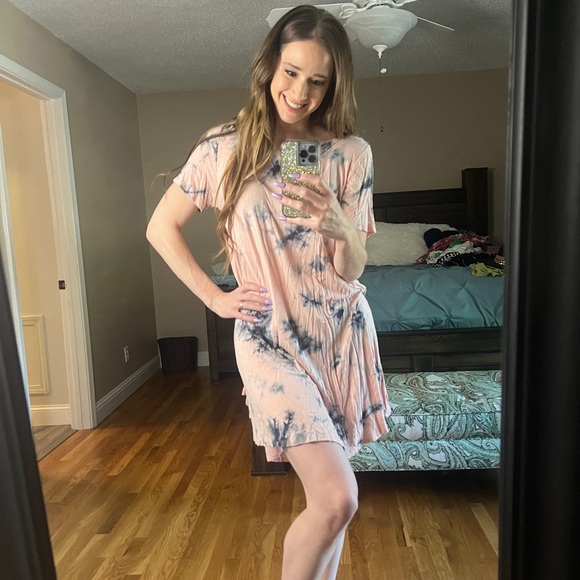Jodifi size small tie dyed tshirt dress - Picture 1 of 3